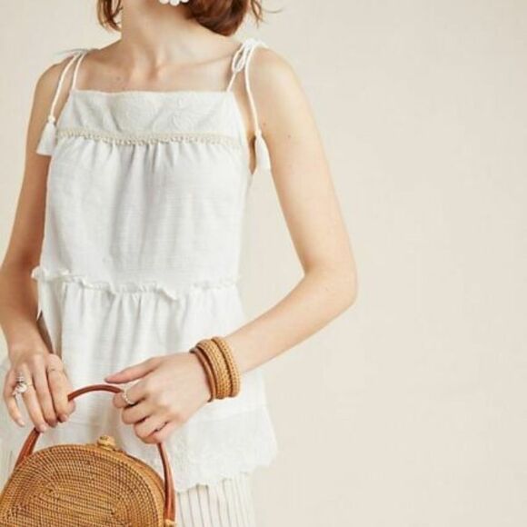 ANTHROPOLOGIE April Tied Top  - Picture 1 of 5